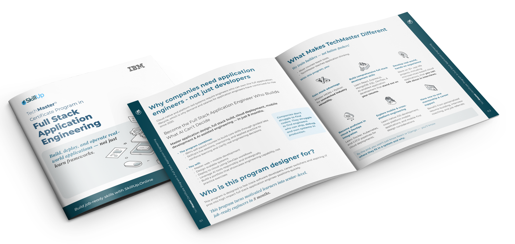 TechMaster Certificate Program in Full Stack Application Engineering Brochure