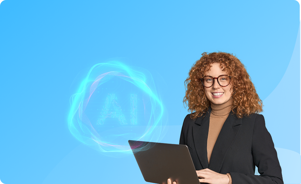 Professional evaluating AI outputs
